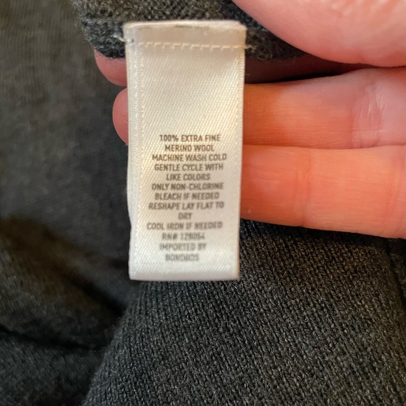 Bonobos Extra Fine Merino Wool Lightweight Sweater Men’s Standard L Gray V-Neck - Picture 4 of 7